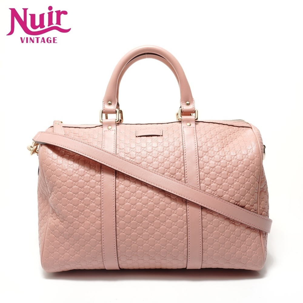 Gucci Boston bag Guccissima GG pink